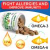 imageBARKampampSPARK Advanced Collagen  Omega3 Formula for Dogs  180 Fish Oil Treats for Dog Shedding Itch ampamp Allergy Relief Hot Spots Hip ampamp Joint and Skin ampamp Coat Supplement  Biotin EPA ampamp DHA Fatty AcidsChicken Liver