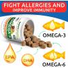 image:imageBARKampSPARK Omega 3  Fish Oil for Dogs  Skin Allergy Chews Itch Relief Hot Spots Treatment  Fish Oil Liquid Supplement for Pets EPADHA Fatty Acids Skin amp Coat Support  Bundle 180 Ct  16 Oz180 Ct  Salmon