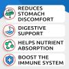 image:imageDog Probiotics Chews  Calming Hemp Treats  AllNatural Grass Treatment  Gas Diarrhea Allergy Constipation Upset Stomach Relief  Anxiety Relief  Separation Aid  Grass Saver Pee Lawn Repair