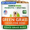 image:imageBARKampSPARK Green Grass Dog Chews  Dog Pee Grass amp Urine Neutralizer for Lawn Grass Burn Spot Chews with Probiotics amp Enzymes Helps Reduce Lawn Burn from Dog Urine 120 Soft Chews