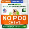 image:imageNo Poo Chews for Dogs  Coprophagia amp Stool Eating Deterrent with Probiotics Digestive Enzymes amp Breath Aid Support  Stop Dog Poop EatingNo Poo Chews