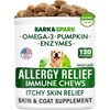 image:imageBARKampSPARK Dog Allergy Relief Soft Chews for Skin Health amp Seasonal Allergies  AntiItch Supplement wOmega3 Quercetin amp Bromelain Immune Treats for Dry Skin amp Hot Spots  Chicken Liver  180ctBacon