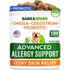 image:imageBARKampSPARK Dog Allergy Relief Soft Chews for Skin Health amp Seasonal Allergies  AntiItch Supplement wOmega3 Quercetin amp Bromelain Immune Treats for Dry Skin amp Hot Spots  Chicken Liver  180ctAdvanced Formula  Bacon