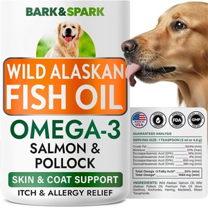 image:imageBarkampSpark Fish Oil for Dogs  Natural Omega3  Skin amp Coat Support  Liquid Food Supplement for Pets  Natural EPA  DHA Fatty Acids for Joint Function Immune amp Heart Health 8oz  Salmon8 fl oz
