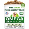 image:imageBARKampSPARK Dog Allergy Relief Soft Chews for Skin Health amp Seasonal Allergies  AntiItch Supplement wOmega3 Quercetin amp Bromelain Immune Treats for Dry Skin amp Hot Spots  Chicken Liver  360ctAlaskan Salmon