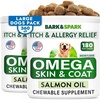 image:imageBARKampSPARK Dog Allergy Relief Soft Chews for Skin Health amp Seasonal Allergies  AntiItch Supplement wOmega3 Quercetin amp Bromelain Immune Treats for Dry Skin amp Hot Spots  Chicken Liver  360ctBacon