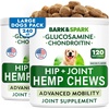 image:imageBARKampSPARK Advanced Calming Hemp Treats for Dogs  Hemp Oil  Melatonin  Anxiety Relief  Separation Aid  Stress Relief During Fireworks Storms Thunder  Aggressive Behavior Barking  180 ChewsHemp Hip Joint Pain  Mobility