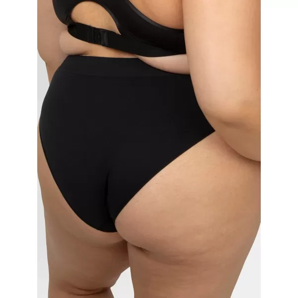 A Fresh Collection Riding High Seamless Bikini Panty 3 PackPremium PlumRose ShadowBlack