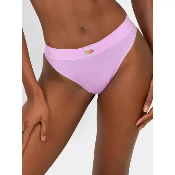 A Fresh Collection Riding High Seamless Bikini Panty 3 PackSugar PlumGreyStellar Orchid