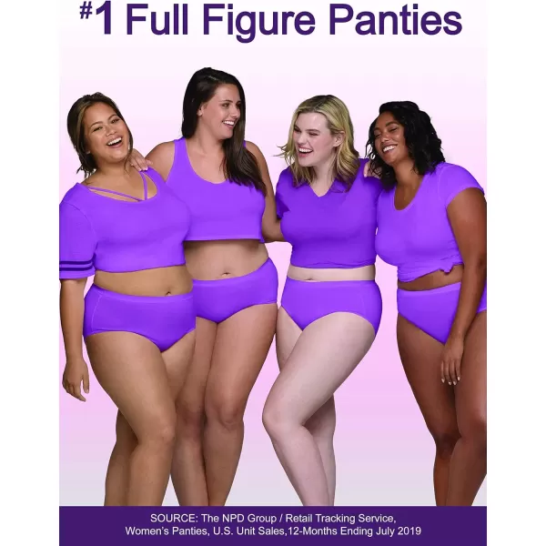 Fruit of the Loom womens Plus Size Underwear Fit for Me Designed to Fit Your CurvesBrief  Breathable Cotton Mesh  Assorted