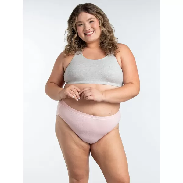 Fruit of the Loom womens Plus Size Underwear Fit for Me Designed to Fit Your CurvesHi Cut  Breathable Micro Mesh  Assorted