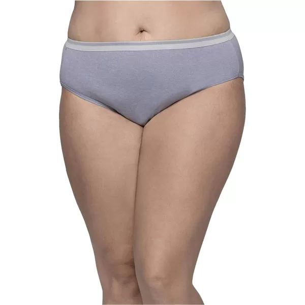 Fruit of the Loom womens Plus Size Underwear Fit for Me Designed to Fit Your CurvesHi Cut  Cotton  Assorted