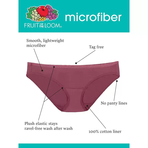 Fruit of the Loom womens Plus Size Underwear Fit for Me Designed to Fit Your CurvesHi Cut  Microfiber  Assorted