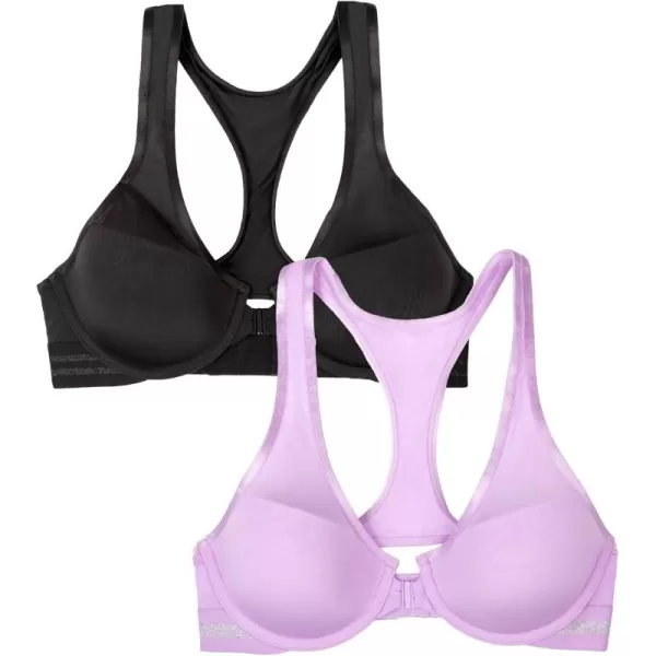 A Fresh Collection Game Changer Front and Back Close Racerback Bra 2 Pack