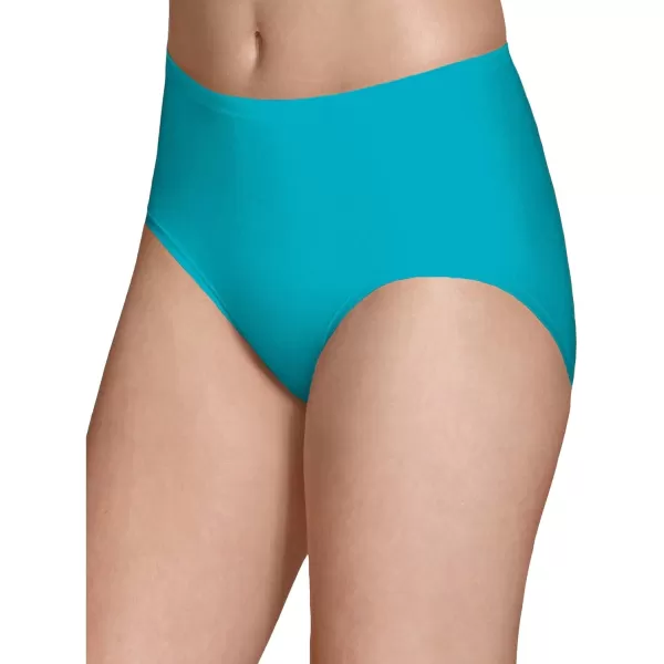 Fruit of the Loom Womens Breathable Underwear Moisture Wicking Keeps You Cool ampamp Comfortable Available in Plus SizeMicro Mesh  Low Rise Brief  6 Pack  Colors May Vary