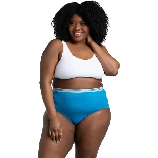 Fruit of the Loom Womens Plus Size Underwear Designed to Fit Your CurvesBrief  Cotton  Assorted