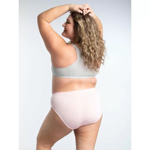 Fruit of the Loom Womens Plus Size Underwear Designed to Fit Your CurvesHi Cut  Breathable Micro Mesh  Assorted