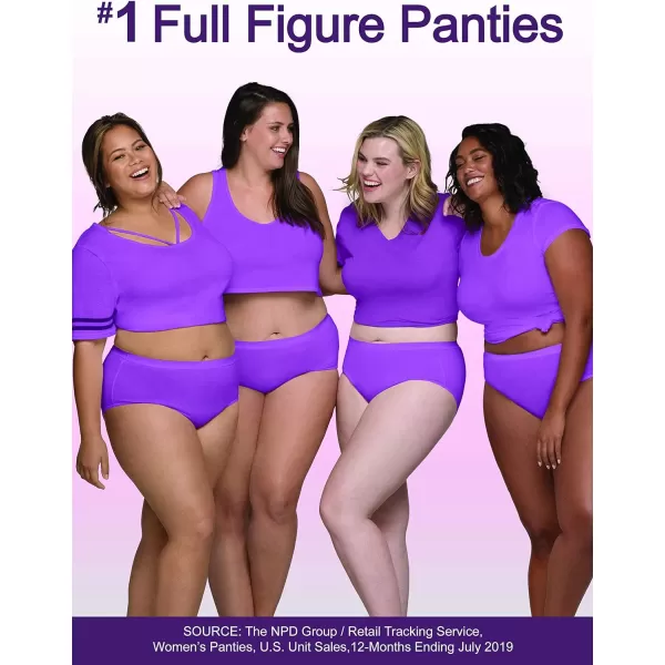 Fruit of the Loom womens Fit for Me Plus Size Underwear Designed to Fit Your CurvesBrief  Breathable Cotton Mesh  Assorted