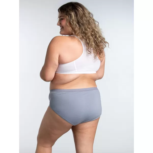 Fruit of the Loom womens Fit for Me Plus Size Underwear Designed to Fit Your CurvesHipster  Cotton  Assorted