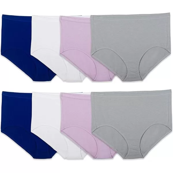 Fruit of the Loom Womens Breathable Underwear Moisture Wicking Keeps You Cool ampamp Comfortable Available in Plus SizeCotton Mesh  Brief  8 Pack  Colors May Vary