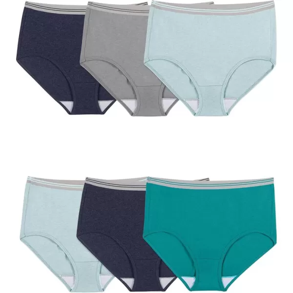 Fruit of the Loom Womens Plus Size Underwear Designed to Fit Your CurvesBrief  Cotton  Assorted