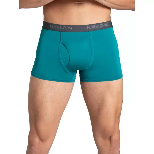 Fruit of the Loom Mens Micro Stretch Boxer Briefs Designed to Move with You Lightweight ampamp Moisture WickingTrunk  6 Pack  Assorted Colors