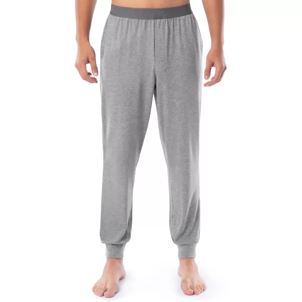 Fruit of the Loom Mens 360 Stretch 2Pack Jogger Pajama Sleep PantBlackGrey Heather