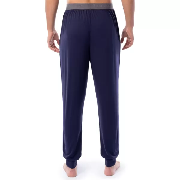 Fruit of the Loom Mens 360 Stretch 2Pack Jogger Pajama Sleep PantGrey HeatherNavy