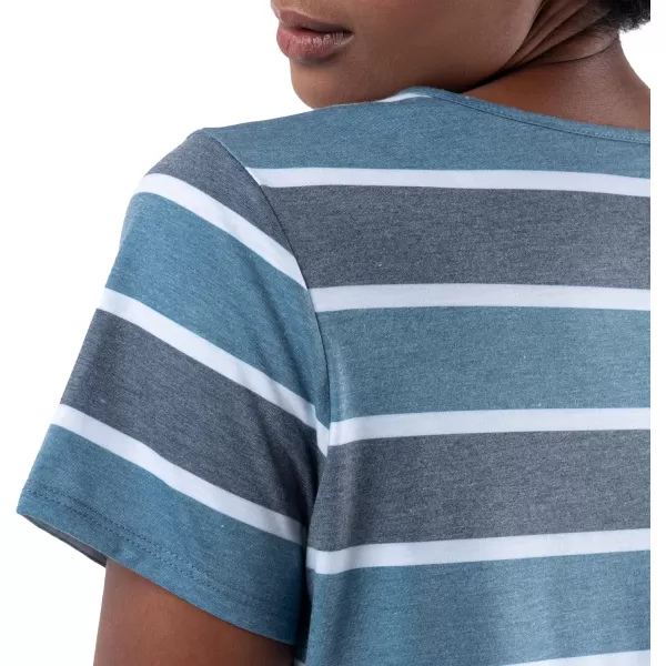 Fruit of the Loom Womens Super Soft and Breathable Sleep ShirtBlue Stripe