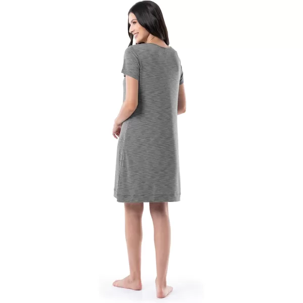 Fruit of the Loom Womens Super Soft and Breathable Sleep ShirtHeather Grey