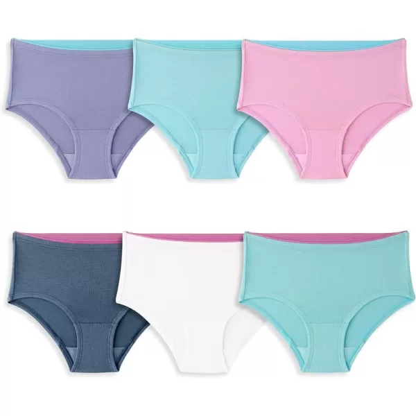 Fruit of the Loom Girls 360 Stretch Modal UnderwearBrief  6 Pack  Assorted