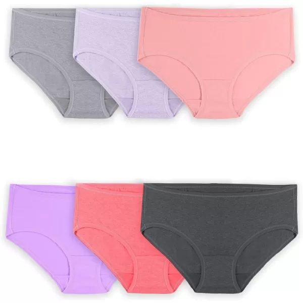 Fruit of the Loom Womens 360 Stretch Underwear High Performance Stretch for Effortless Comfort Available in Plus SizeCotton Blend  Hipster  6 Pack  Colors May Vary