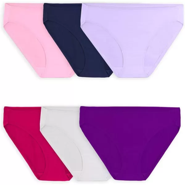 Fruit of the Loom Womens 360 Stretch Underwear High Performance Stretch for Effortless Comfort Available in Plus SizeMicrofiber  Bikini  6 Pack  Colors May Vary