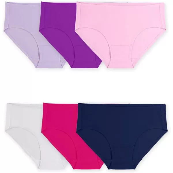 Fruit of the Loom Womens 360 Stretch Underwear High Performance Stretch for Effortless Comfort Available in Plus SizeMicrofiber  Low Rise Brief  6 Pack  Colors May Vary