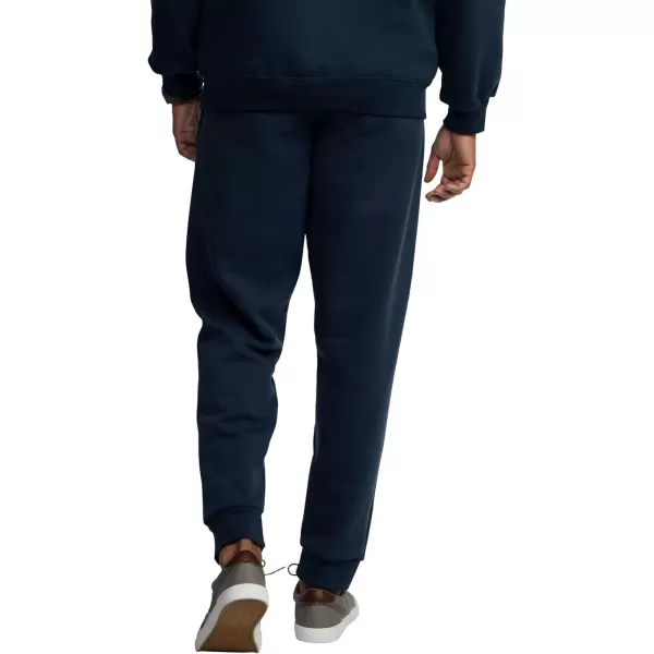 Fruit of the Loom Eversoft Fleece Joggers with Pockets Relaxed Fit Moisture Wicking Breathable Tapered SweatpantsNavy