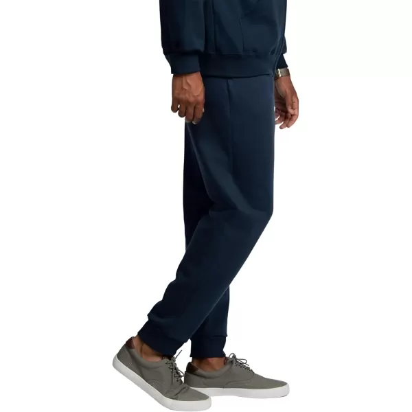 Fruit of the Loom Eversoft Fleece Joggers with Pockets Relaxed Fit Moisture Wicking Breathable Tapered SweatpantsNavy