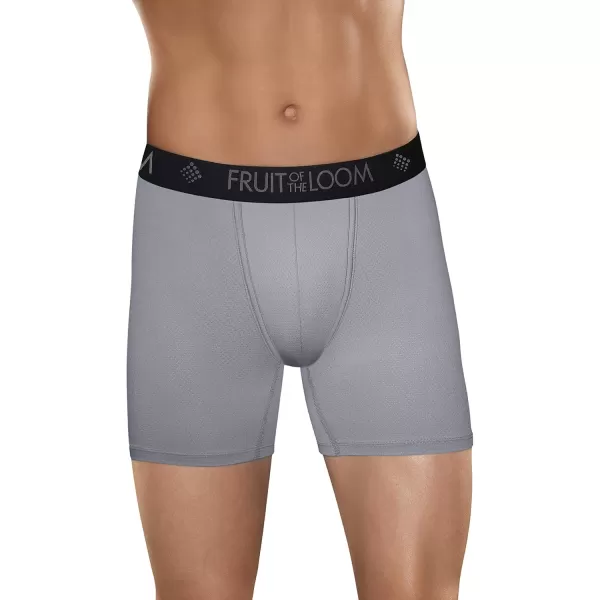 Fruit of the Loom Mens Micro Mesh Boxer BriefsAssorted  Colors May Vary