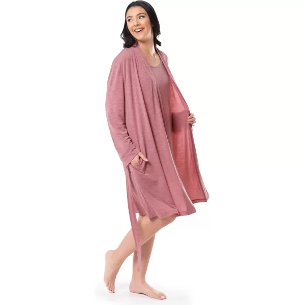 Fruit of the Loom Womens Breathable RobeAntique Blush Heather