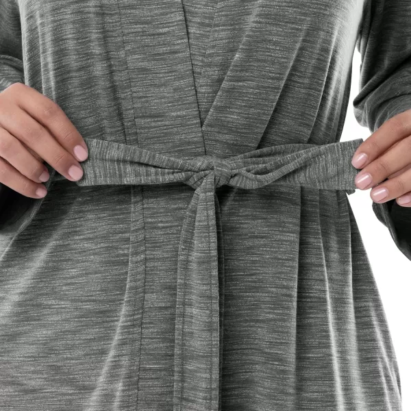 Fruit of the Loom Womens Breathable RobeHeather Grey