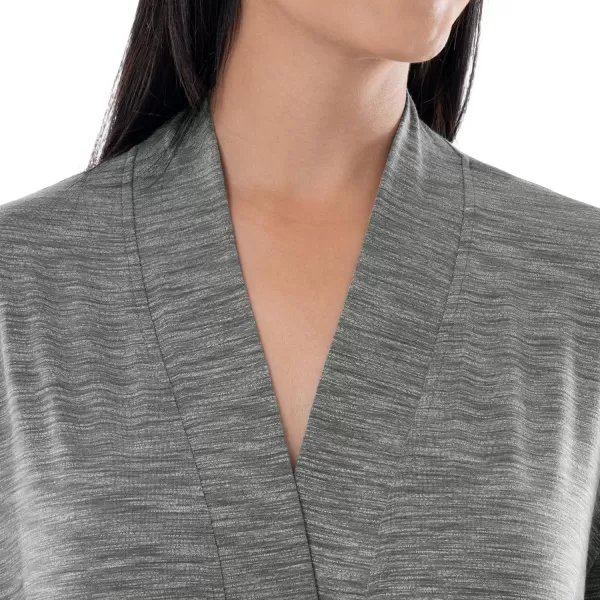 Fruit of the Loom Womens Breathable RobeHeather Grey