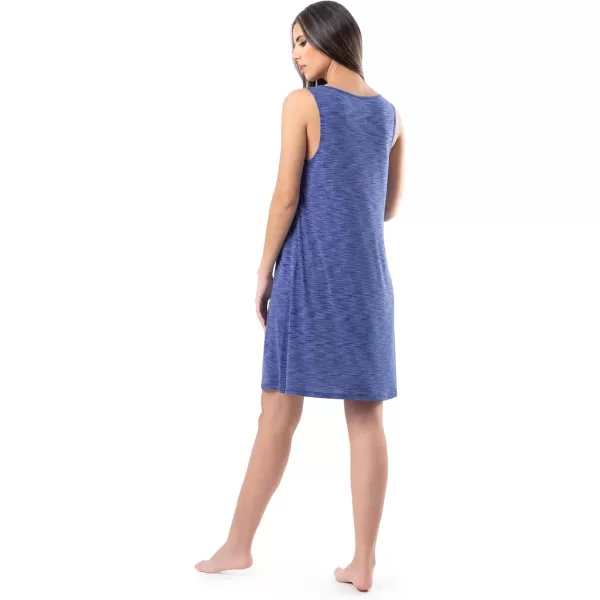 Fruit of the Loom Womens Breathable Sleep ChemiseHeather Navy