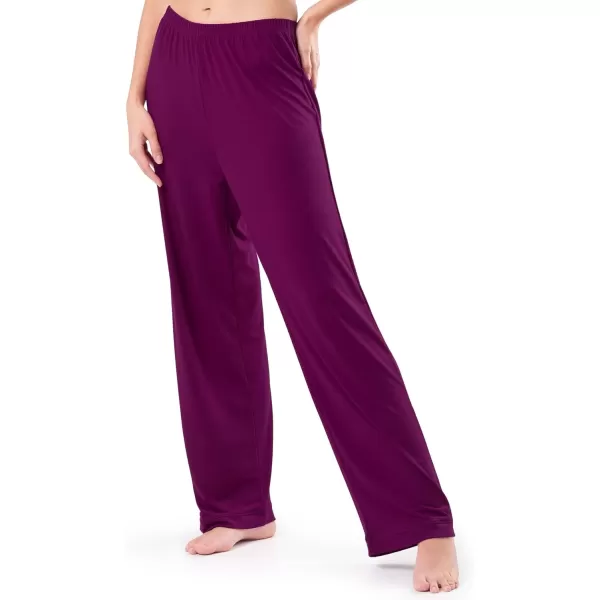 Fruit of the Loom Womens Breathable Tank Top Pant and Cardigan Sleep SetBoysenberry