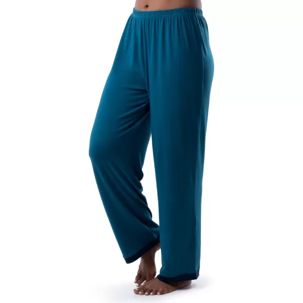 Fruit of the Loom Womens Long Sleeve Tee and Pant 2 Piece Sleep SetDark Sea