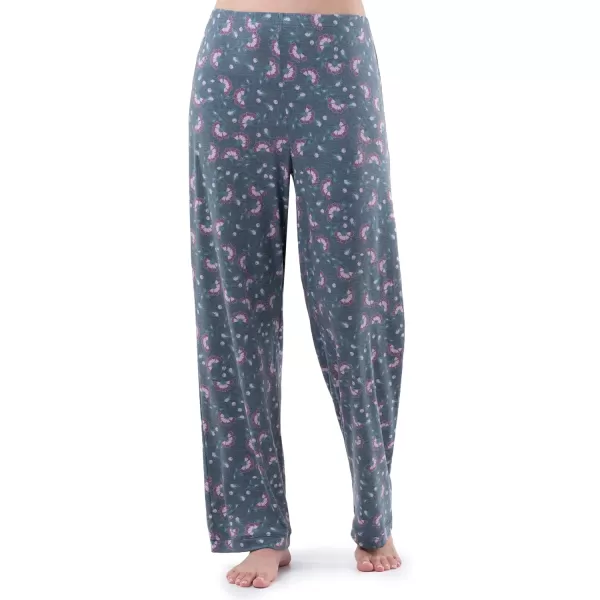 Fruit of the Loom Womens Long Sleeve Tee and Pant 2 Piece Sleep SetFloral Print