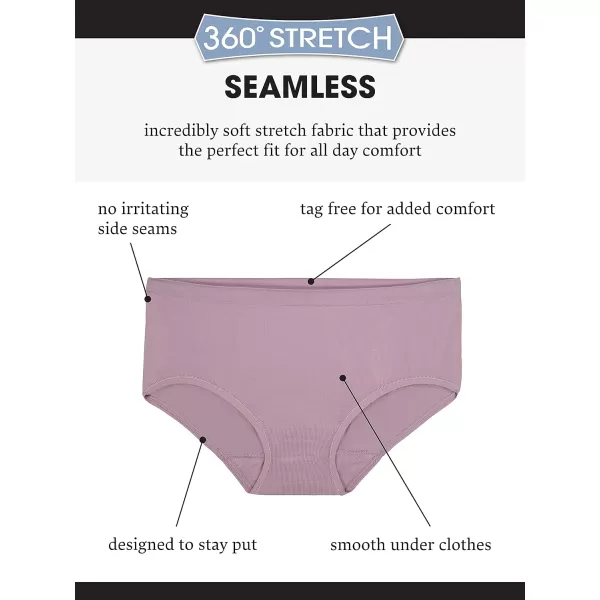 Fruit of the Loom Womens No Show Seamless Underwear Amazing Stretch ampamp No Panty Lines Available in Plus SizeBikini  6 Pack  Colors May Vary