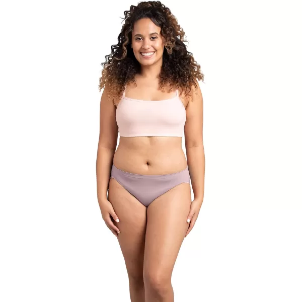 Fruit of the Loom Womens No Show Seamless Underwear Amazing Stretch ampamp No Panty Lines Available in Plus SizeBikini  8 Pack  Assorted Neutrals