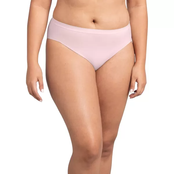 Fruit of the Loom Womens No Show Seamless Underwear Amazing Stretch ampamp No Panty Lines Available in Plus SizeHi Cut Brief  8 Pack  Assorted Neutrals