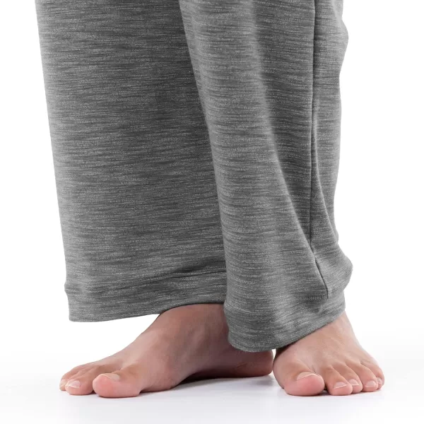 Fruit of the Loom Womens Short Sleeve Tee and Pant 2 Piece Sleep Pajama SetHeather Grey