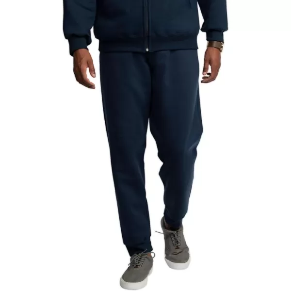 Fruit of the Loom Eversoft Fleece Joggers with Pockets Relaxed Fit Moisture Wicking Breathable Tapered SweatpantsNavy