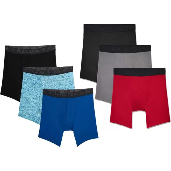 Fruit of the Loom Mens Micro Mesh Boxer BriefsAssorted  Colors May Vary